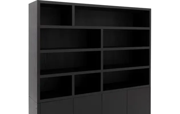 Goossens buffetkast barcelona zwart eiken - 8231282-08
