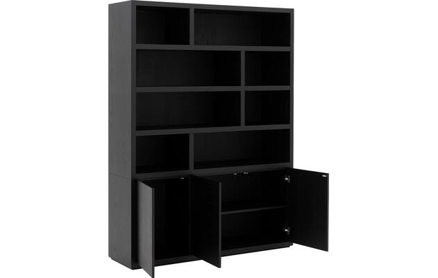 Goossens buffetkast barcelona zwart eiken - 8231283-04