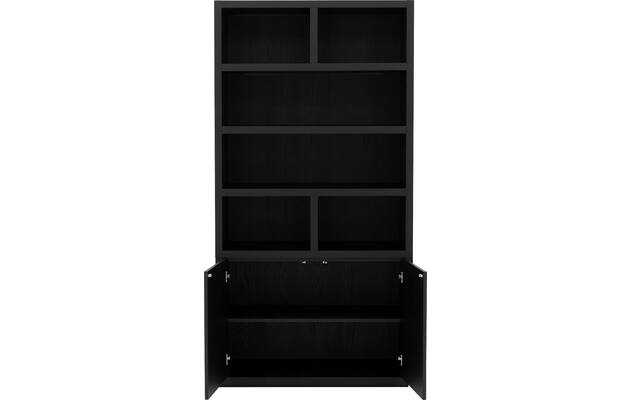 Goossens buffetkast barcelona zwart eiken - 8231284-03