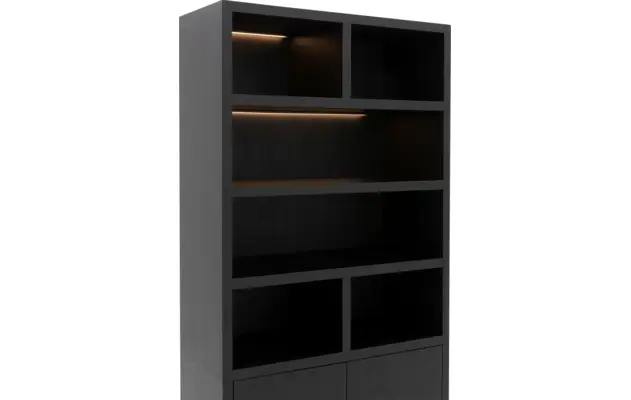 Goossens buffetkast barcelona zwart eiken - 8231284-09