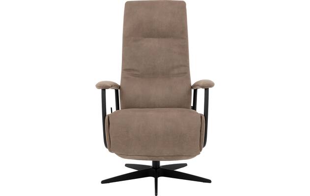 Goossens excellent relaxstoel riati bruin micro leer - 8231285-02