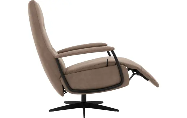 Goossens excellent relaxstoel riati bruin micro leer - 8231285-05