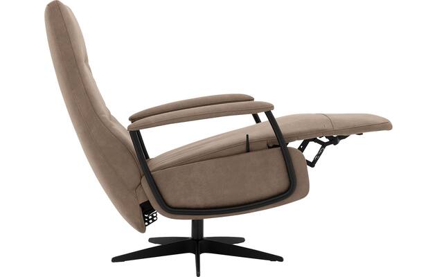 Goossens excellent relaxstoel riati bruin micro leer - 8231285-06
