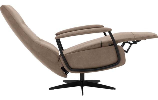 Goossens excellent relaxstoel riati bruin micro leer - 8231285-07