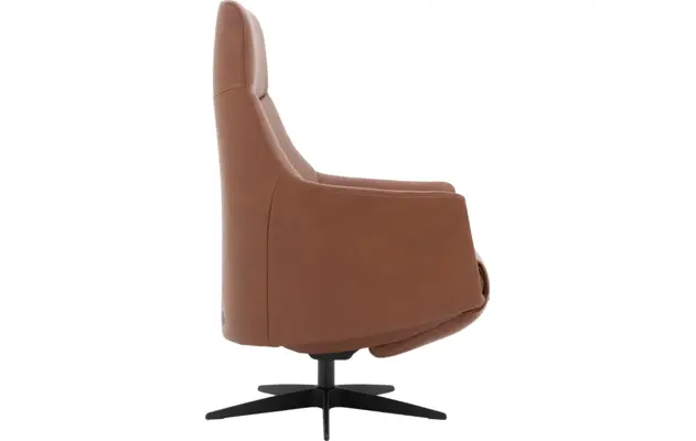 Goossens excellent relaxstoel lecce bruin leer - 8231287-04