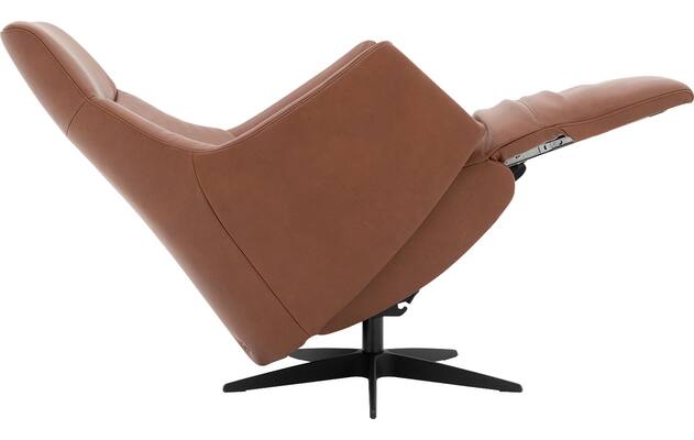 Goossens excellent relaxstoel lecce bruin leer - 8231287-08
