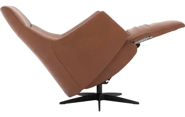 Goossens excellent relaxstoel lecce bruin leer - 8231287-08