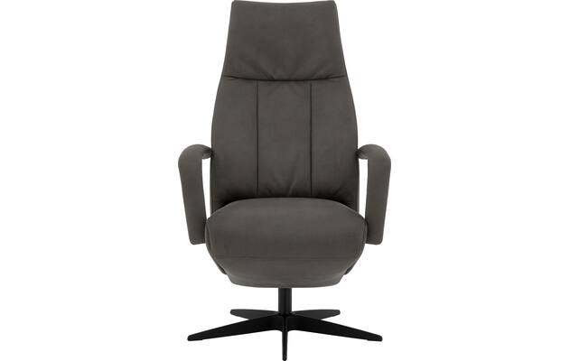 Goossens excellent relaxstoel loreto grijs micro leer - 8231288-02