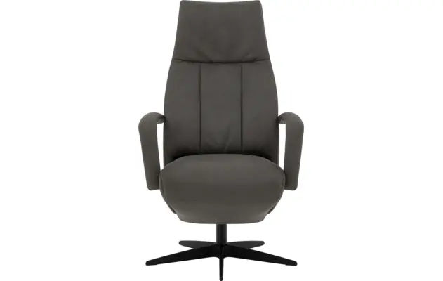 Goossens excellent relaxstoel loreto grijs micro leer - 8231288-02