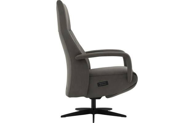 Goossens excellent relaxstoel loreto grijs micro leer - 8231288-04