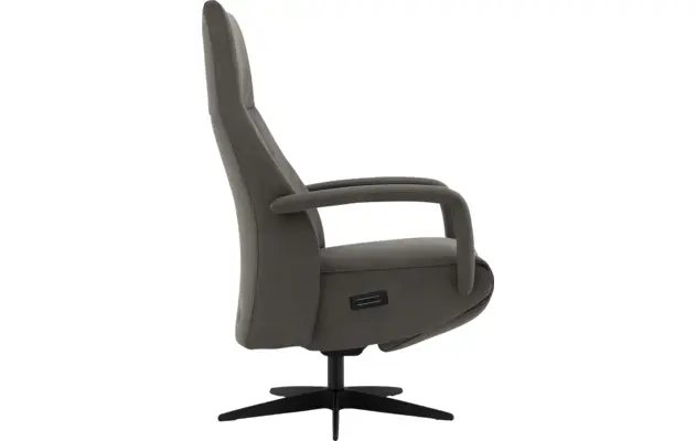 Goossens excellent relaxstoel loreto grijs micro leer - 8231288-04