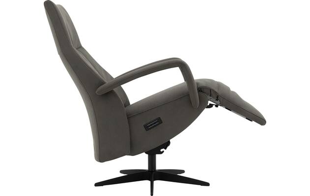 Goossens excellent relaxstoel loreto grijs micro leer - 8231288-06
