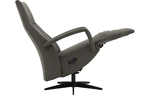 Goossens excellent relaxstoel loreto grijs micro leer - 8231288-07