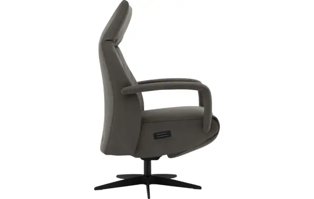 Goossens excellent relaxstoel loreto grijs micro leer - 8231288-09