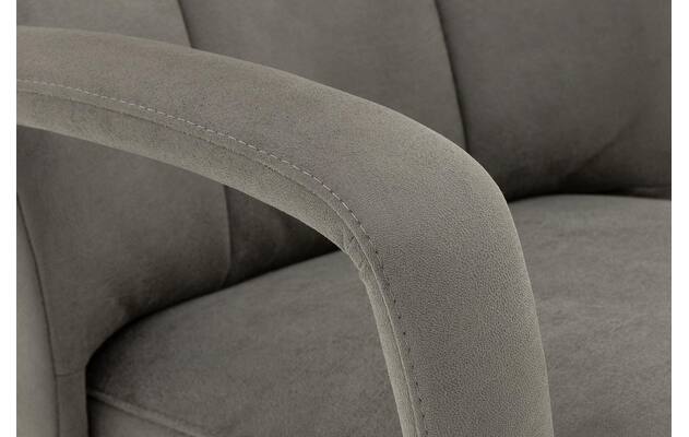 Goossens excellent relaxstoel loreto grijs micro leer - 8231288-11