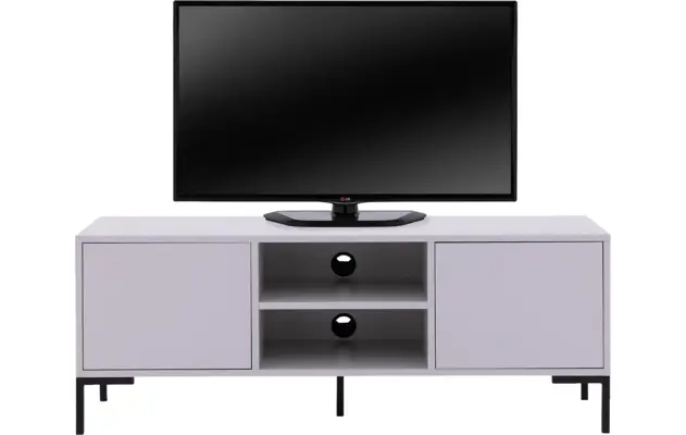 Goossens basic tv meubel madrid grijs melamine - 8231295-goossens-basic-madrid-tv-meubel-melamine-bruin-01
