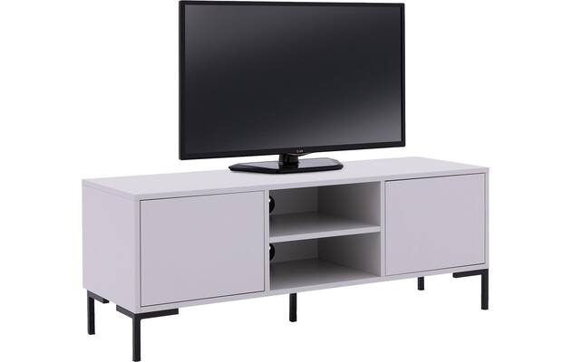 Goossens basic tv meubel madrid grijs melamine - 8231295-goossens-basic-madrid-tv-meubel-melamine-bruin-02
