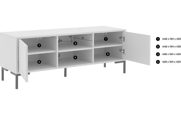 Goossens basic tv meubel madrid zwart melamine - 8231295-goossens-basic-madrid-tv-meubel-melamine-bruin-51