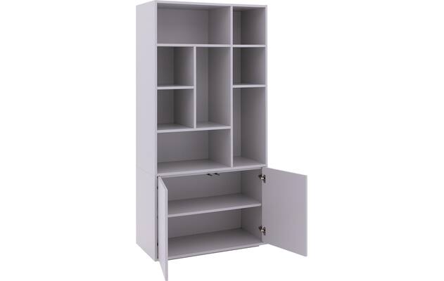Goossens basic buffetkast madrid grijs melamine - 8231297-goossens-basic-madrid-buffetkast-melamine-04