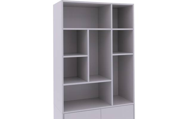Goossens basic buffetkast madrid grijs melamine - 8231297-goossens-basic-madrid-buffetkast-melamine-05