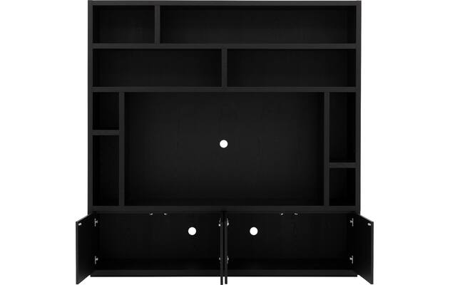 Goossens tv meubel barcelona zwart eiken - 8231367-03