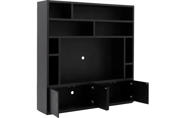 Goossens tv meubel barcelona zwart eiken - 8231367-04