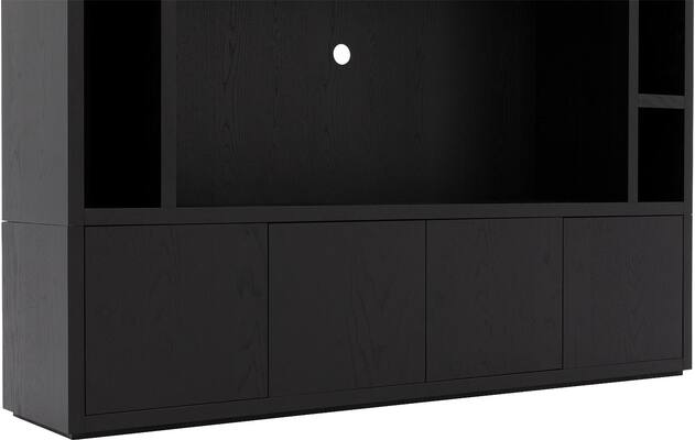 Goossens tv meubel barcelona zwart eiken - 8231367-07