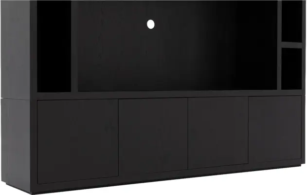 Goossens tv meubel barcelona zwart eiken - 8231367-07