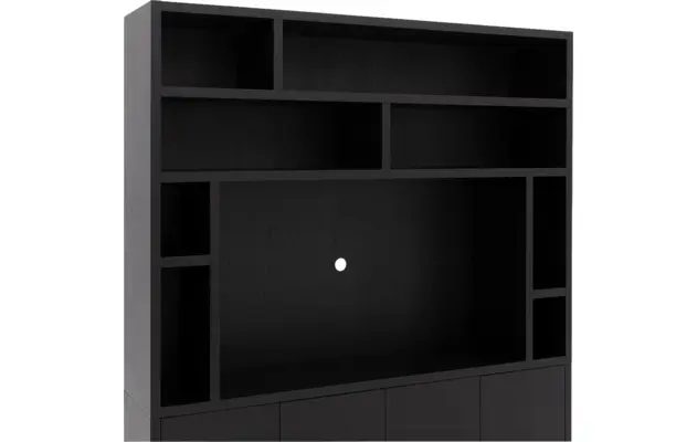Goossens tv meubel barcelona zwart eiken - 8231367-08