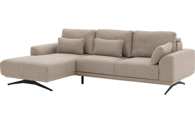 Goossens excellent loungebank princess beige stof - 8231518-02