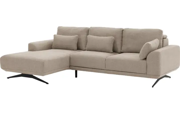 Goossens excellent loungebank princess beige stof - 8231518-02