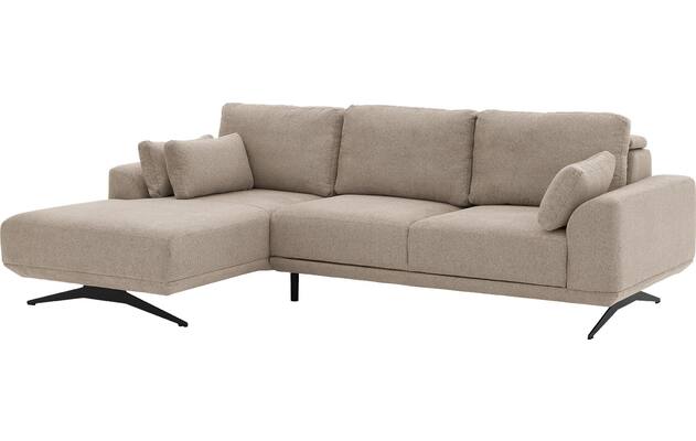 Goossens excellent loungebank princess beige stof - 8231518-03
