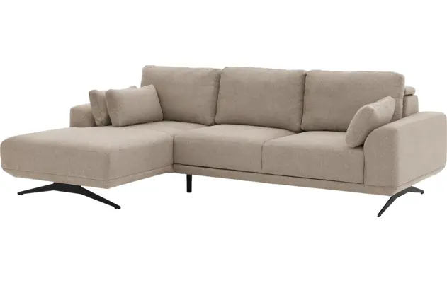 Goossens excellent loungebank princess beige stof - 8231518-03