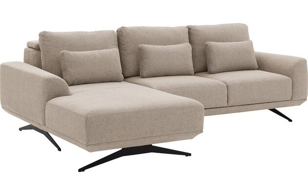 Goossens excellent loungebank princess beige stof - 8231518-05