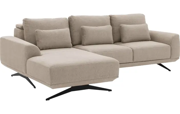 Goossens excellent loungebank princess beige stof - 8231518-05
