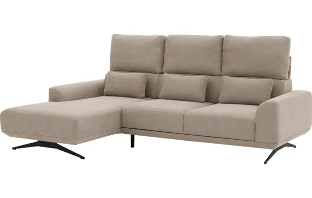 Goossens excellent loungebank princess beige stof - 8231518-08