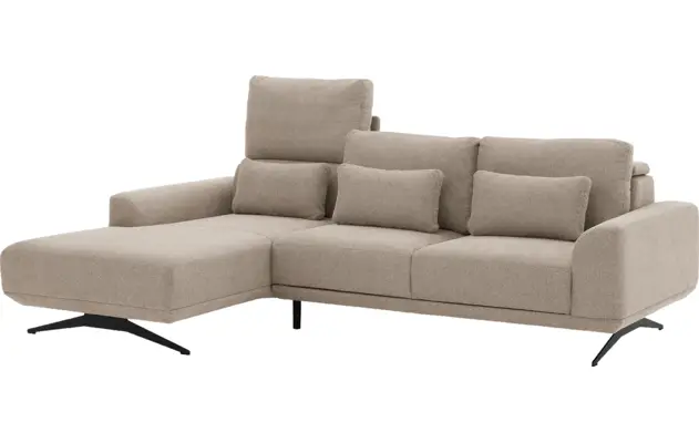 Goossens excellent loungebank princess beige stof - 8231518-09