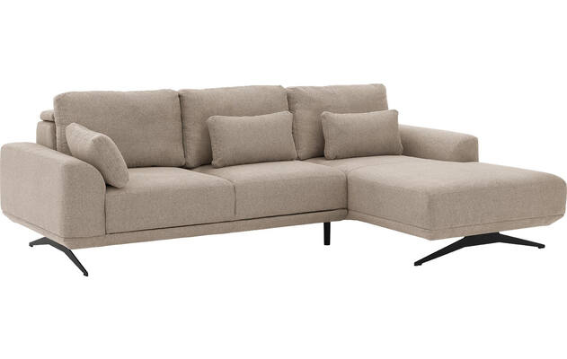 Goossens excellent loungebank princess beige stof - 8231518-gespiegeld-02