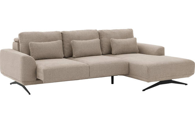 Goossens excellent loungebank princess beige stof - 8231518-gespiegeld-04