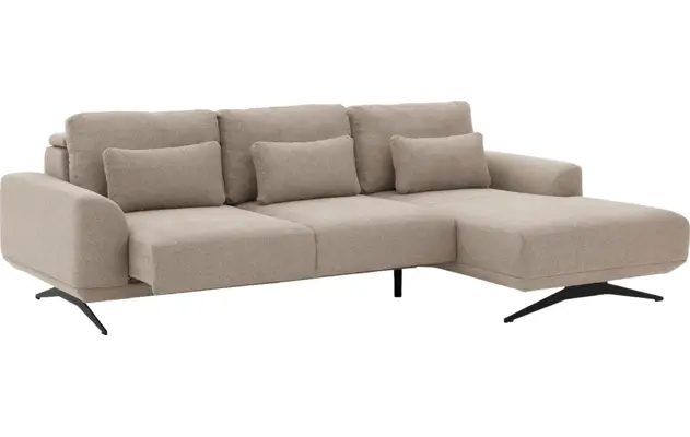 Goossens excellent loungebank princess beige stof - 8231518-gespiegeld-04