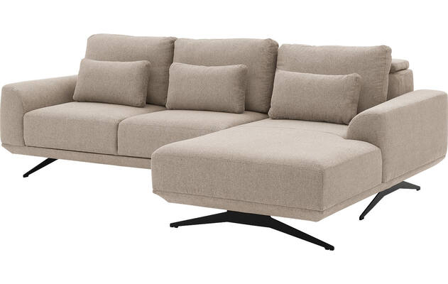 Goossens excellent loungebank princess beige stof - 8231518-gespiegeld-05