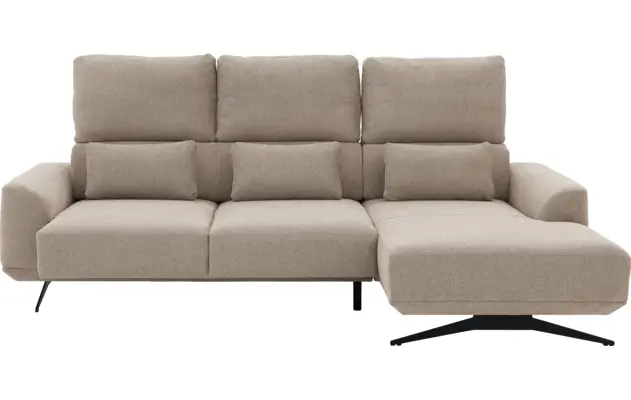 Goossens excellent loungebank princess beige stof - 8231518-gespiegeld-07