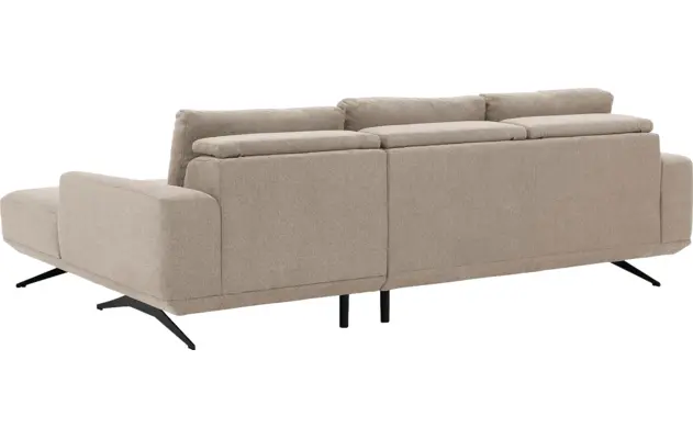 Goossens excellent loungebank princess beige stof - 8231518-gespiegeld-10