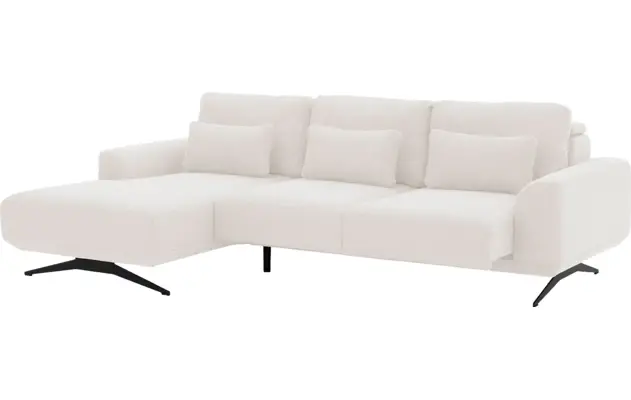 Goossens excellent loungebank princess wit stof - 8231519-04