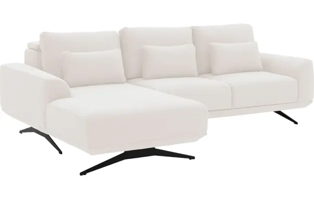 Goossens excellent loungebank princess wit stof - 8231519-05