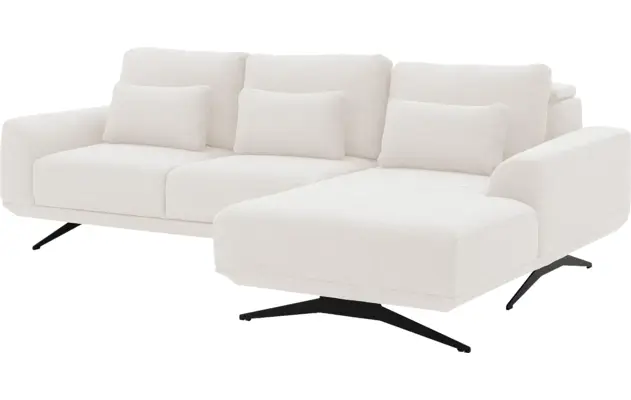 Goossens excellent loungebank princess wit stof - 8231519-gespiegeld-05