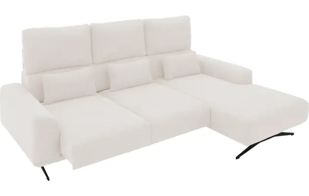 Goossens excellent loungebank princess wit stof - 8231519-gespiegeld-12