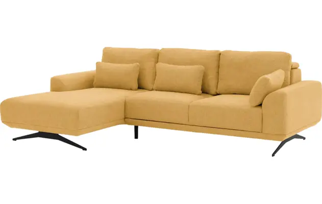Goossens excellent loungebank princess geel stof - 8231520-02