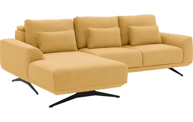 Goossens excellent loungebank princess geel stof - 8231520-05