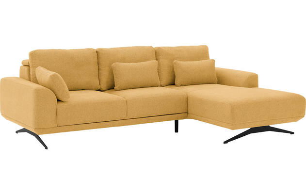 Goossens excellent loungebank princess geel stof - 8231520-gespiegeld-02